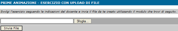 Invio file di esercitazione
