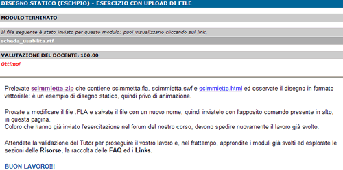 Esempio esercizio con upload