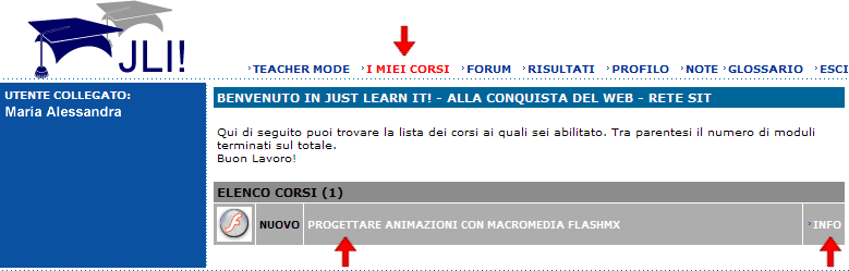 I MIEI CORSI