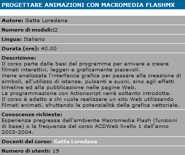 Pagina INFO