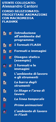 Menu sinistra